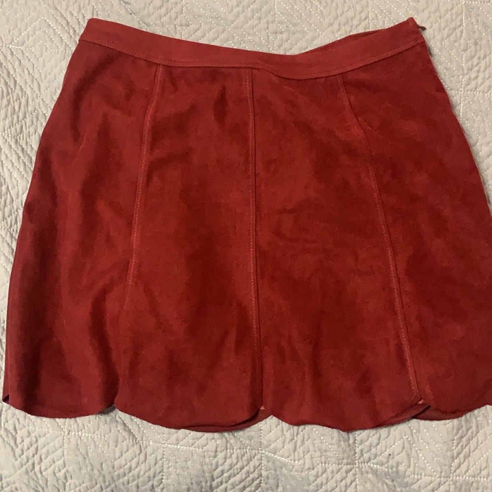 Red skirt